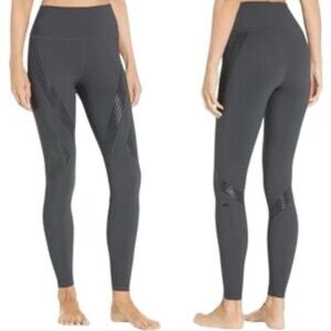 🧘🏽‍♀️LIKE NEW Alo Yoga High Waist Vapor Leggings - Gray/Black - Sz Medium